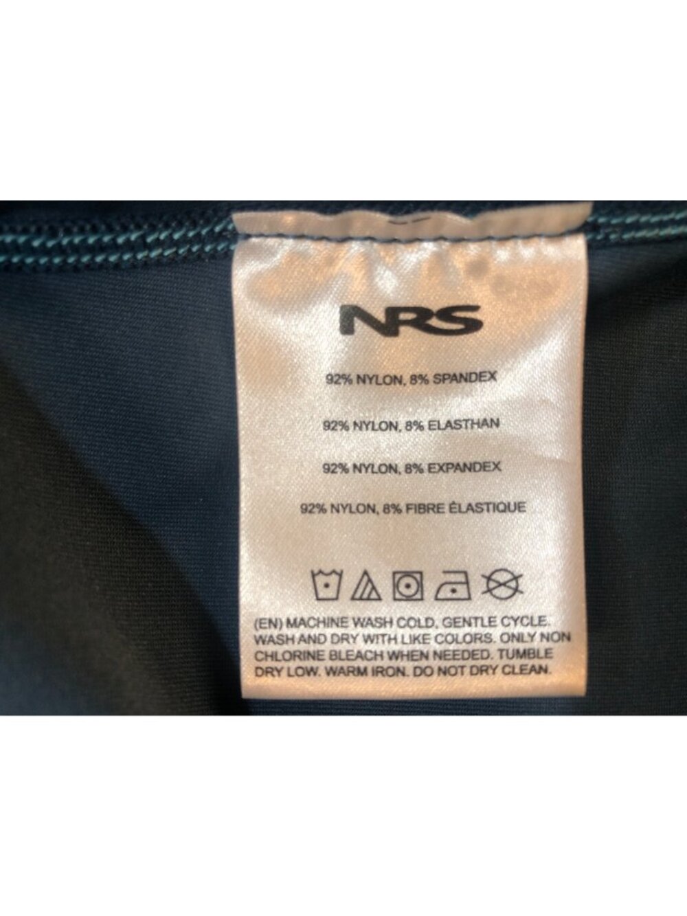 NRS H2Core Short Sleeve Rashguard High Performance Athletic Water Shirt Blue - L - Picture 10 of 10